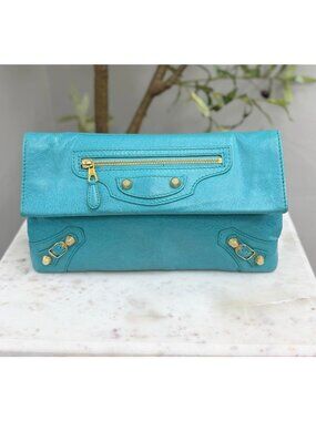 Balenciaga Leather Envelope Clutch